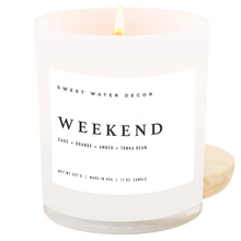 Load image into Gallery viewer, Weekend 11 oz Soy Candle - Home Decor & Gifts