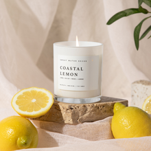 Load image into Gallery viewer, *NEW* Coastal Lemon 11 oz Soy Candle - Home Decor & Gifts