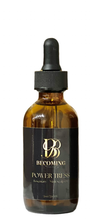 Load image into Gallery viewer, Becoming Beauty Power Tress Rosemary + Mint Scalp Oil: Amber Glass/ Black Dropper
