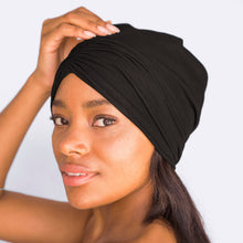 Load image into Gallery viewer, Sleep Beanie with Satin lining - Black
