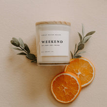 Load image into Gallery viewer, Weekend 11 oz Soy Candle - Home Decor &amp; Gifts
