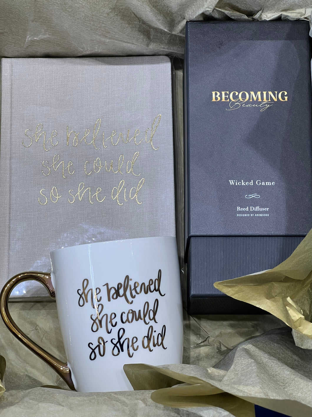 “She Believed She Could “ Diffuser Gift Box